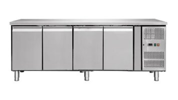 Tiefkühltisch 4 Türen Edelstahl 550 Liter