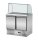 Skyrainbow Saladette 2 Türig gebogenes Glas 90 x 70