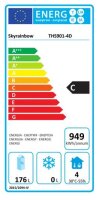 Kühltisch mit 4 Schubladen Unterbaukühlung Edelstahl 176 Liter