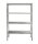 Regal 4 Ebenen 120x50x180 Edelstahl