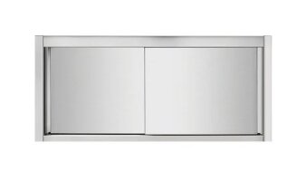 Wandhängeschrank aus Edelstahl 150 x 40 mit Tür