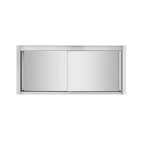 Wandhängeschrank aus Edelstahl 160 x 40 mit Tür