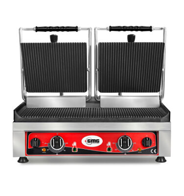 Elektro Doppel-Kontaktgrill oben und unten gerillt 3,5kW 230V