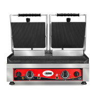Elektro Doppel-Kontaktgrill oben und unten gerillt 3,5kW...