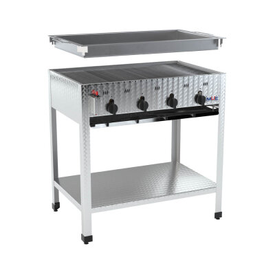 Gas-Kombibräter mit 4 Heizschlangen 16kW