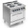 Elektroherd auf statischem Elektroofen GN 2/1 4 runde Platten 17,2 kW 400V