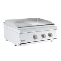 Elektro-Grillplatte Tischmodell 1/2 glatte und 1/2...