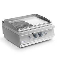 Gas-Grillplatte Tischmodell 1/2 glatte und 1/2 gerillte...