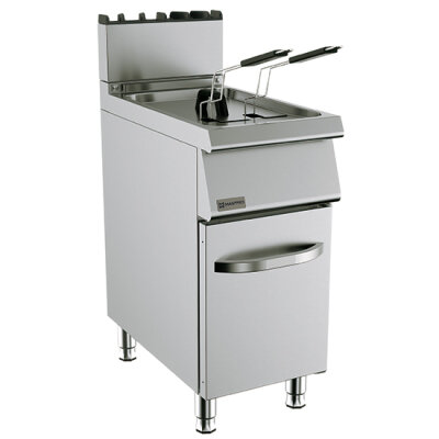Gas-Fritteuse auf geschlossenem Unterbau 15 Liter 15 kW