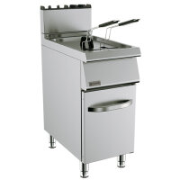 Gas-Fritteuse auf geschlossenem Unterbau 15 Liter 15 kW