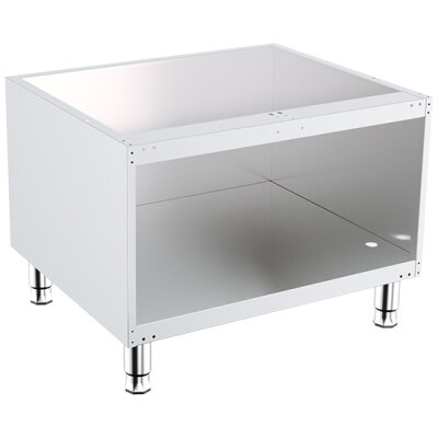 Offener Unterbau aus Edelstahl Breite=800 mm