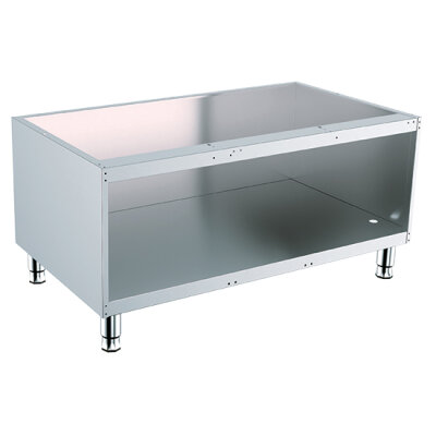 Offener Unterbau aus Edelstahl Breite=1200 mm