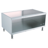 Offener Unterbau aus Edelstahl Breite=1200 mm