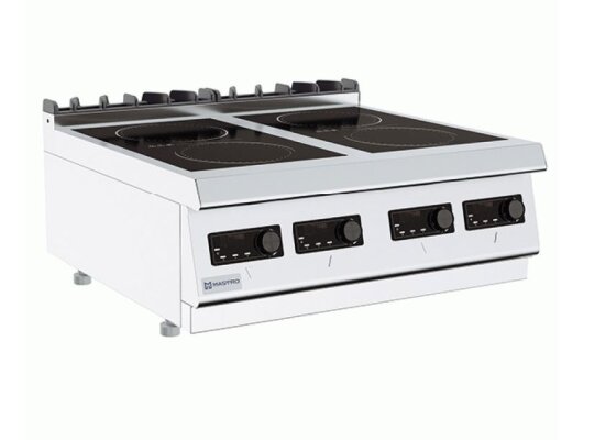 Mastro Induktionskochfeld Tischmodell 4 Kochstellen 14 kW 400V