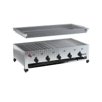 Gas-Kombibräter mit 5 Heizschlangen Auftisch 20kW
