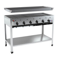 Gas-Kombibräter mit 6 Heizschlangen 24kW