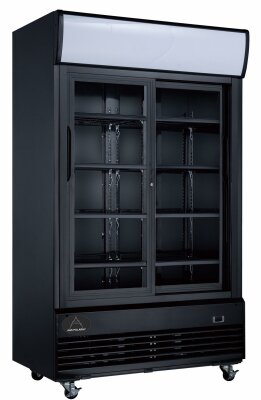 Getränkekühlschrank mit Display schwarz 1000 Liter