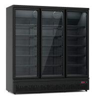Getränkekühlschrank 3-Türig schwarz 1600L