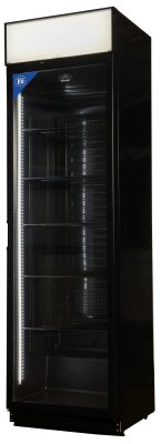 Flaschenkühlschrank 385 Liter schwarz