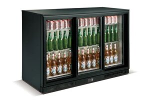 Flaschenkühler Inhalt 303 Liter 3 Schiebetüren