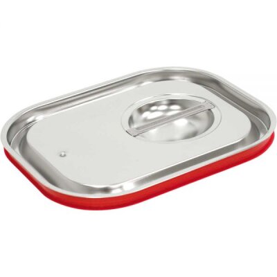 GN-Deckel Serie Standard GN 1/2 aus Edelstahl mit Dichtung