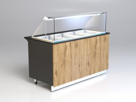 Salatvitrine Gastroline 2.0 Plug-in 576 Liter Front:...
