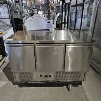 Saladette 3 Türen Edelstahl 260L