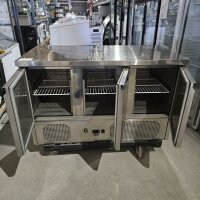 Saladette 3 Türen Edelstahl 260L