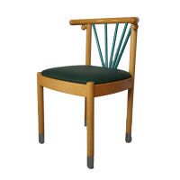 H Spahn Büren Stuhl Holzstuhl mit Kunstleder Sitzfläche gebraucht