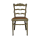 Spahn (Stadtlohn) Stuhl Holzstuhl mit Sitzfläche aus Kunstleder Vintage-Look gebraucht