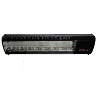 Neumärker Kühlvitrine Sushi Slim 8 x GN1/6 1710 x 240 x 390 mm B-Ware
