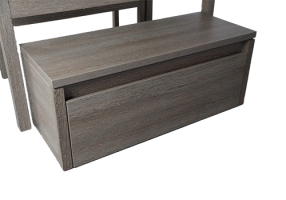 Wohnzimmerset Essgruppe1 Sitzank 1 Sitzbox mit Tisch aus Pressholz gebraucht