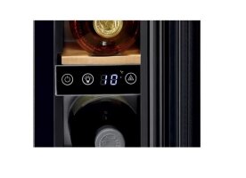 Electrolux Unterbau/Einbau Flaschenkühlschrank Schmal für 7 Flaschen schwarz
