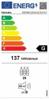 Electrolux Unterbau/Einbau Flaschenkühlschrank Schmal für 7 Flaschen schwarz