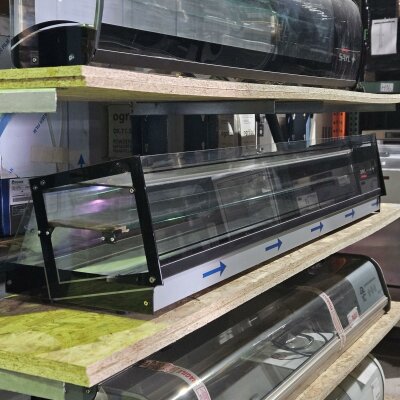 Kühlvitrine Cube 8, schwarz, 8x 1/3 GN-Behälter 1788 x 395 x 350 mm B-Ware