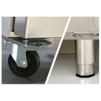 Kühltisch mit 4 Türen Edelstahl 550 Liter