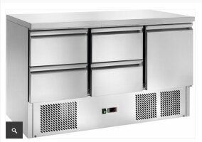 Cookmax Kühltisch GN 1/1 1 Tür 4 Schubladen...