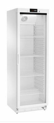 Cookmax Kühlschrank mit Glastür weiß 360 Liter B-Ware