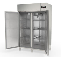 bergman Profiline 1400 Edelstahl Tiefkühlschrank -...