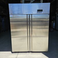 ECOLINE 1400 Gastro Edelstahl-Kühlschrank 2-türig GN 2/1 -1300 Liter