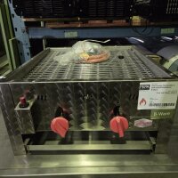 Gas-Kombi Tischbräter Tischgerät 2 Brenner 8 kW