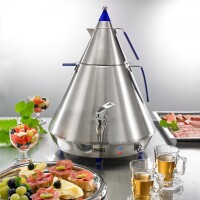 Neumärker Samowar Pyramide Edelstahl B-Ware