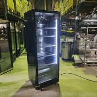 Getränkekühlschrank mit Glastür schwarz...