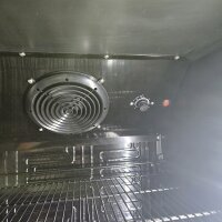Getränkekühlschrank mit Glastür schwarz 360 Liter B-Ware