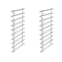 Smeg Ofen-Auflageschienen für 10 Bleche GN 1/1