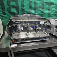 La Pavoni Diamante Automatic 3-Gruppig Edelstahl-Rubinrot...