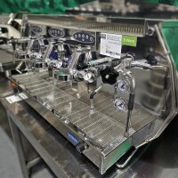 La Pavoni Diamante Automatic 3-Gruppig Edelstahl-Rubinrot 22,5 Liter 5,47kW 400V B-Ware