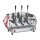 La Pavoni Diamante Handhebel-Espressomaschine 3-Gruppig Edelstahl-Rot 5,47kW 400V B-Ware