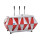 La Pavoni Diamante Handhebel-Espressomaschine 3-Gruppig Edelstahl-Rot 5,47kW 400V B-Ware