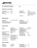 Smeg Geschirrspülmaschine Hochversion Ablaufpumpe Reinigerdosierer Klarspüldosierer 7,3kW 400V B-Ware